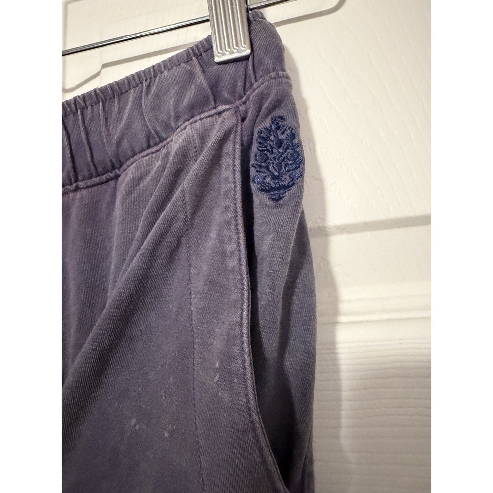 Free People Shirred Jogger Pants Indigo‎ Blue Mineral Dye XS Boho Western Hippie - Picture 6 of 7